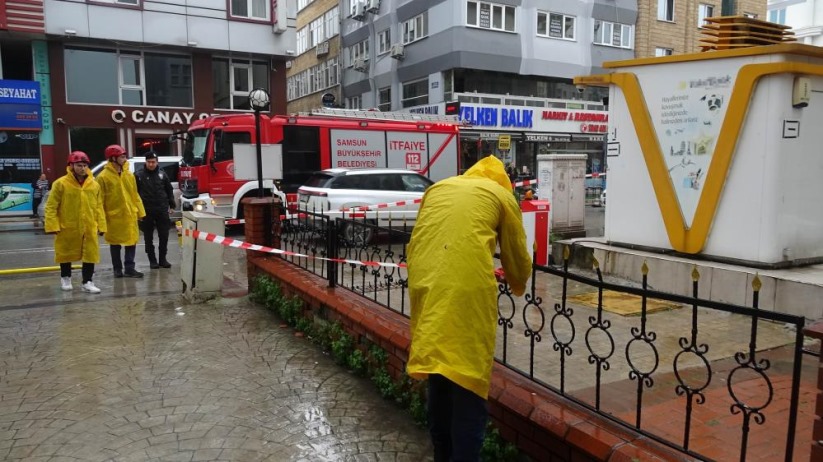 Samsun'da patlama ve duman paniği