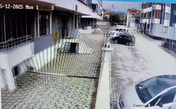 Amasya'da deprem anı kamerada