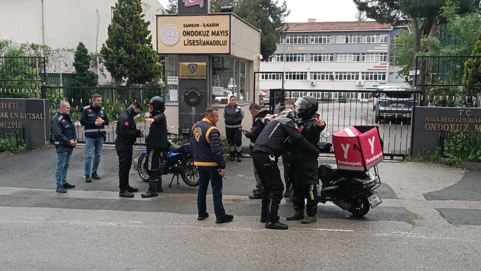 Samsun'da okul çevrelerinde denetim