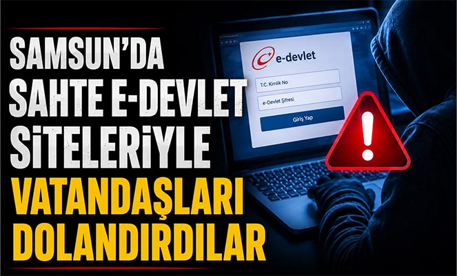 Samsun'da Sahte E-Devlet Siteleriyle Vatandaşları Dolandırdılar