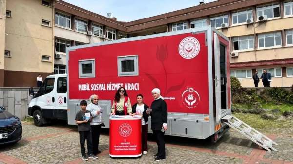 Sinop'ta 'Mobil Sosyal Hizmet Aracı' sahada