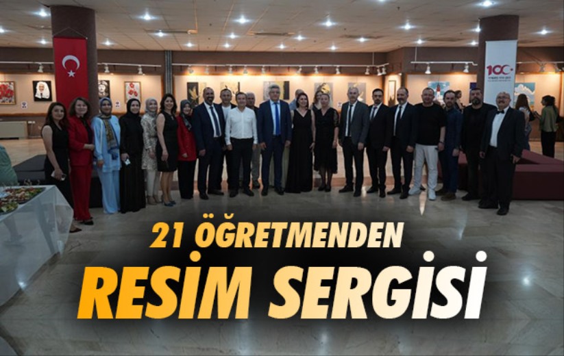 Samsun'da 21 öğretmenden resim sergisi
