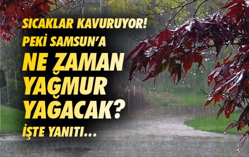 Sıcaklar kavuruyor. Peki Samsun'a yağmur yağacak mı? İşte yanıtı...