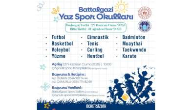 Battalgazi'de yaz spor okulları başlıyor