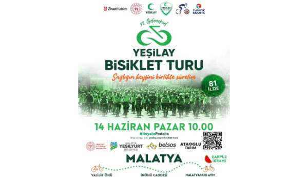 '13. Geleneksel Yeşilay Bisiklet Turu' 14 Haziran'da düzenlenecek