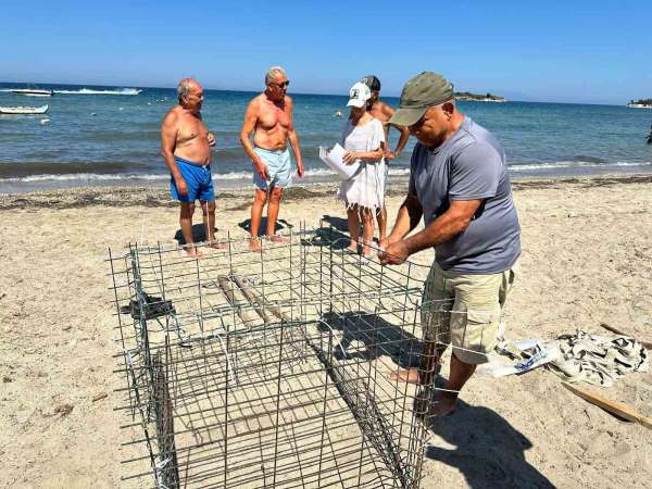 Didim'de ikinci caretta yuvası koruma altına alındı