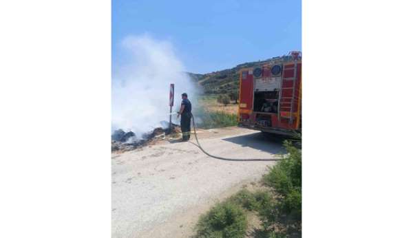 Altınözü'de çöplük yangını