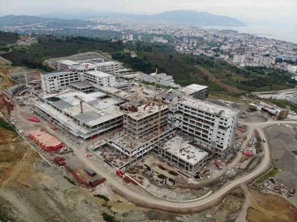 Ordu Şehir Hastanesi inşaatı yüzde 71'e ulaştı