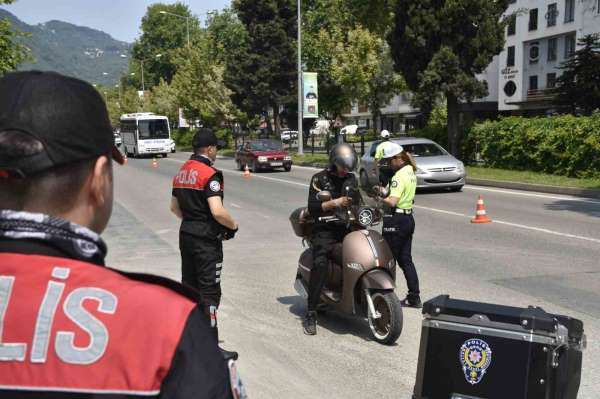 Ordu'da bir haftada 18 binden fazla araç ve sürücüsü denetledi