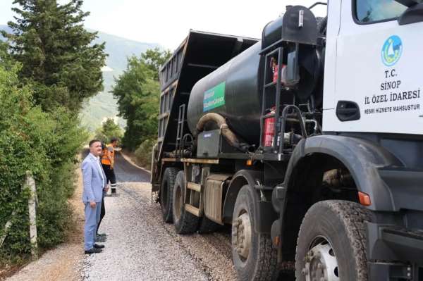 Sinop'ta sathi kaplama çalışmaları