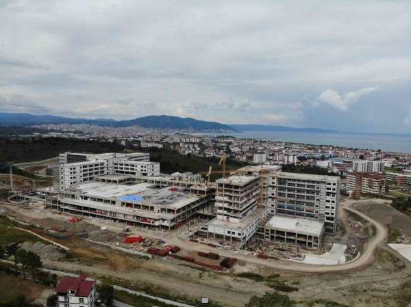 Ordu Şehir Hastanesi inşaatı yüzde 74'e ulaştı