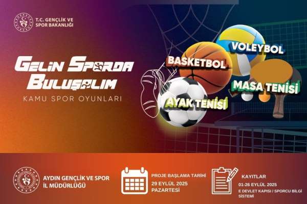 Aydın'da Kamu Spor Oyunları başlıyor