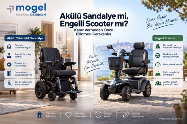 Akülü Sandalye mi, Engelli Scooter mı? Karar Vermeden Önce Bilinmesi Gerekenler