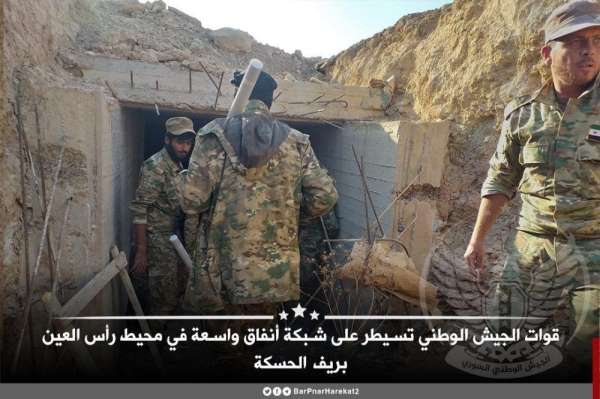Suriye Milli Ordusu PYD/PKK'nın geniş tünel ağını kontrol altına aldı 