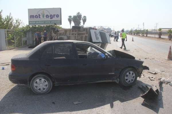 Adana'da trafik kazası: 1 ölü, 1 yaralı 