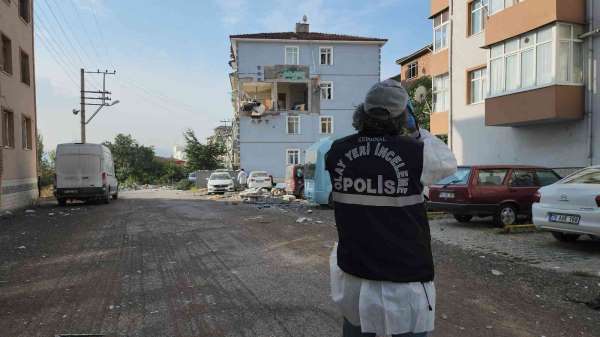 Karabük'te bir binada yaşanan patlamanın dehşeti gündüz ortaya çıktı