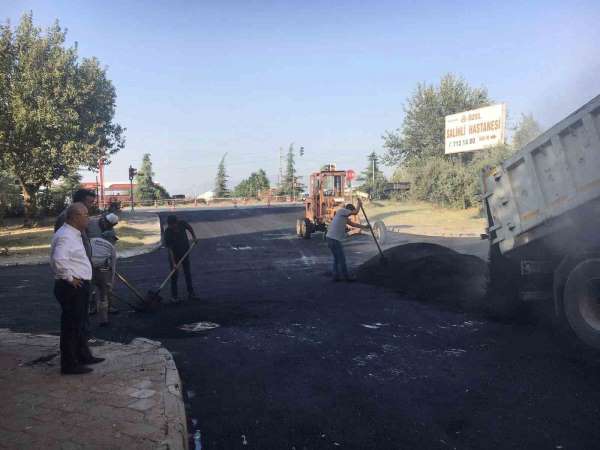 Salihli'de Şehit İlhan Varank Kavşağı asfaltlandı