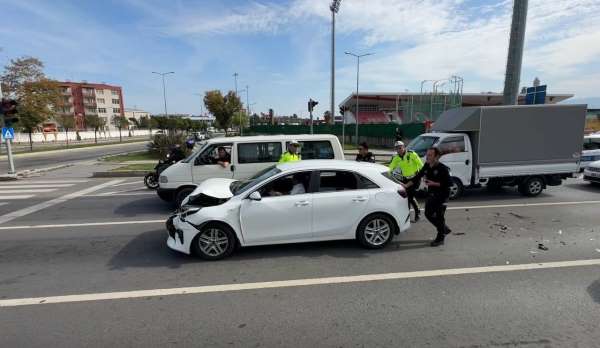 Samsun'da zincirleme kaza: 1 yaralı