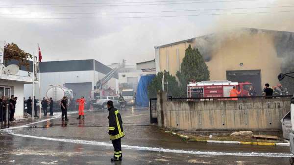 Mersin'de tütün ve makaron fabrikasındaki yangın kontrol altına alındı