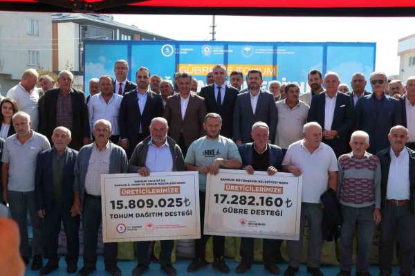 Samsun'da bin 757 üreticiye tohum ve gübre desteği