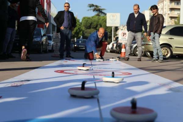 Aydın'a floor curling heyecanı 