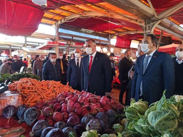 Bafra'da korona virüs denetimi 