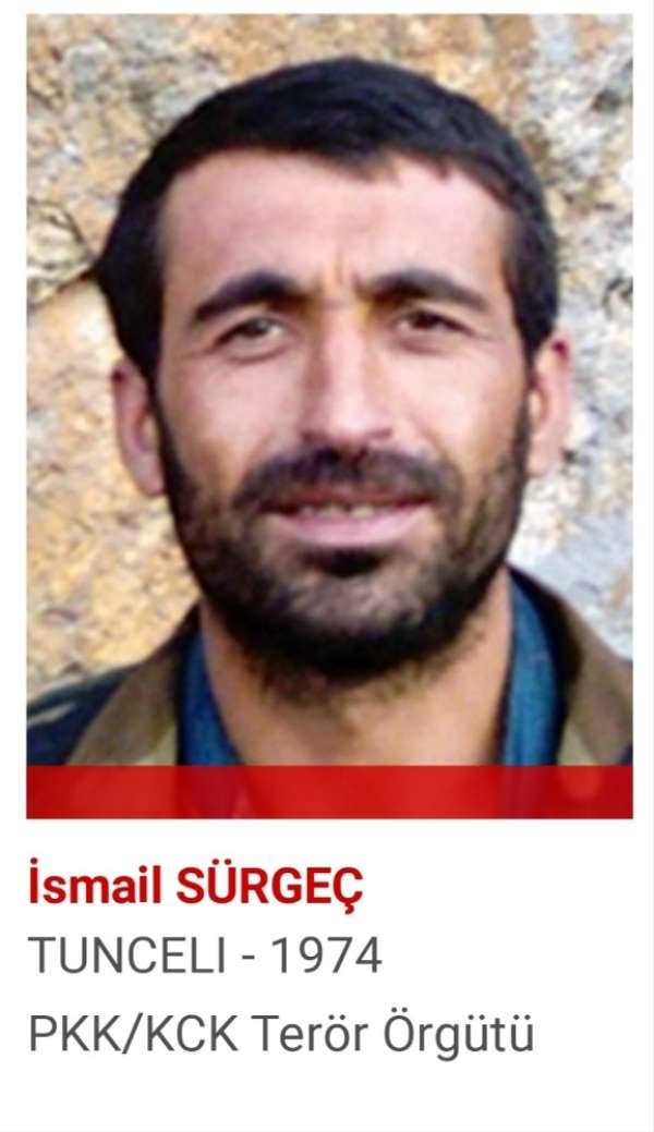 Etkisiz hale getirilen kırmızı kategorideki teröristin suç listesi kabarık
