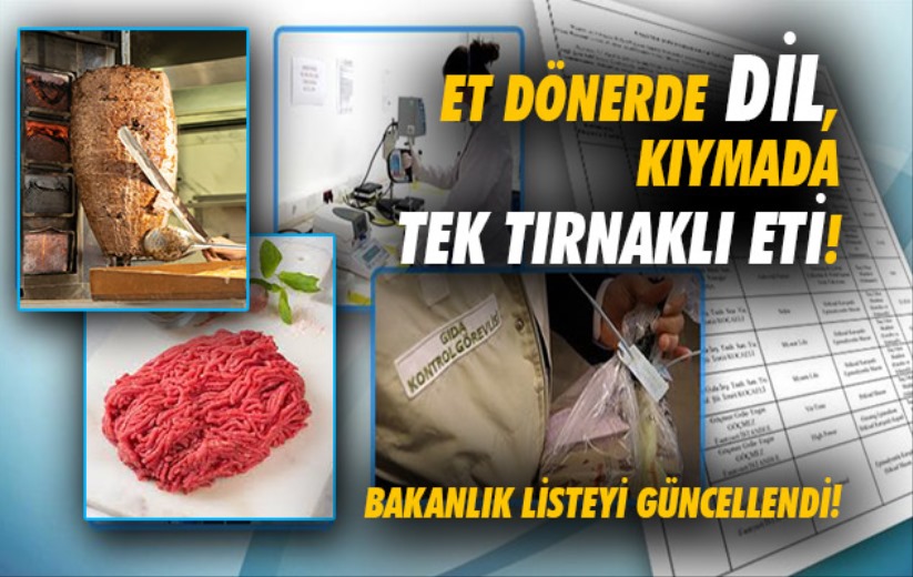 Et dönerde dil, kıymada tek tırnaklı eti: Bakanlık sağlıksız gıda listesi güncellendi!