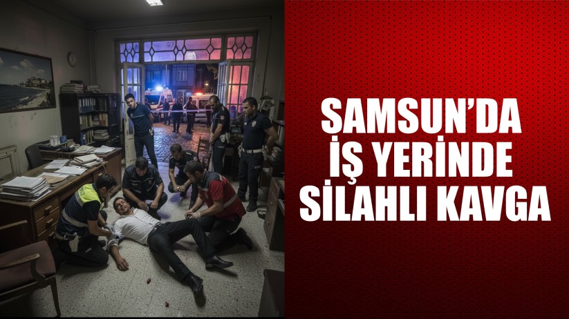 Samsun'da İş Yerinde Silahlı Kavga