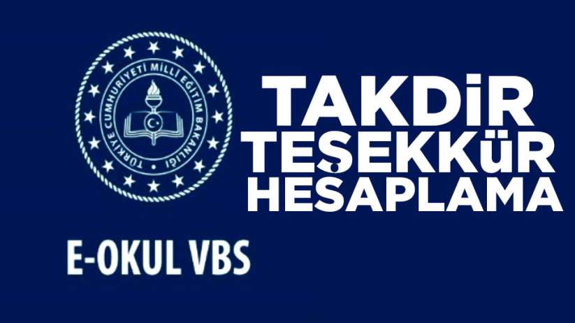 Takdir teşekkür hesaplama işlemi nasıl yapılır?