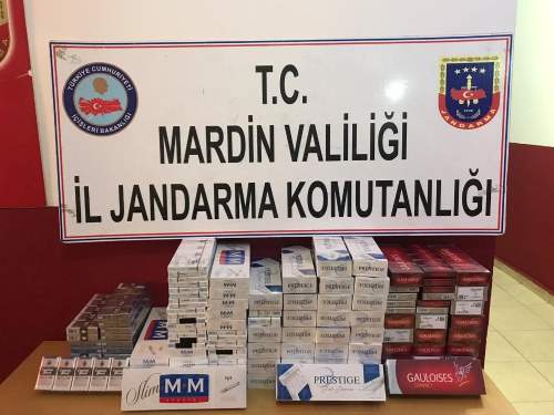 Mardin'de 950 paket kaçak sigara ele geçirildi