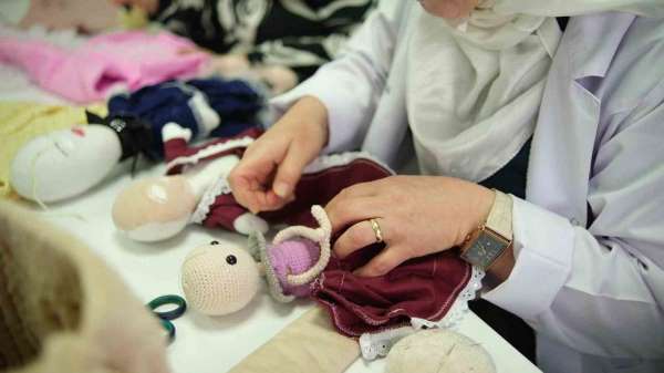 Tekkeköy'den Gazzeli çocuklar için oyuncak bebek