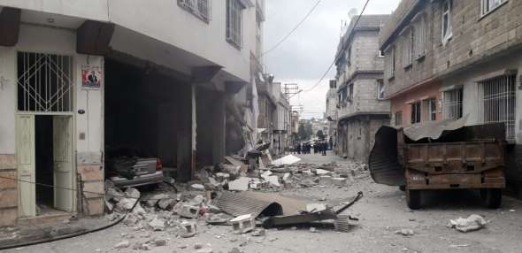 Gaziantep'te doğalgaz patlamasında evin duvarları yıkıldı