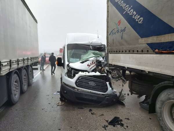 Amasya’da zincirleme trafik kazası: 7 yaralı 