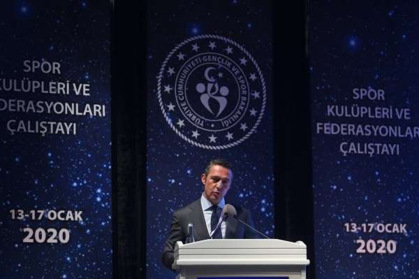 Spor Kulüpleri ve Federasyonları Çalıştayı’nda Ali Koç’tan Türk futbolunun sorun