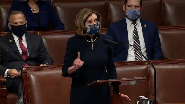 ABD Temsilciler Meclisi Başkanı Pelosi: 'Bu isyancılar yurtsever değildi, yerli teröristlerdi ve adalet hüküm 