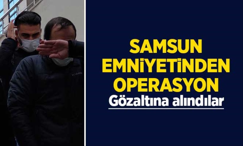 Samsun'da uyuşturucu operasyonu: 4 gözaltı - Samsun haber