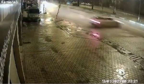 Motosiklet sürücüsünün öldüğü kaza anı güvenlik kamerasında - Osmaniye haber