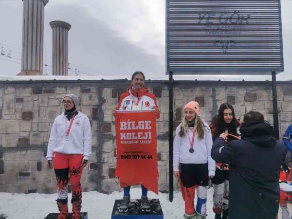 Okullar arası kayak sporları yarışmasında Bilge Koleji damgasını vurdu - Erzurum haber