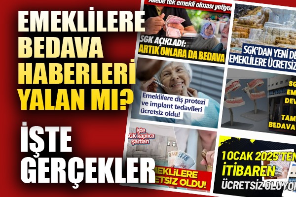 Emeklilere diş implantları bedava mı?