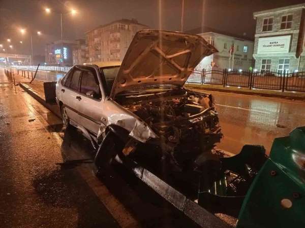 Bafra'da trafik kazası: 1 yaralı