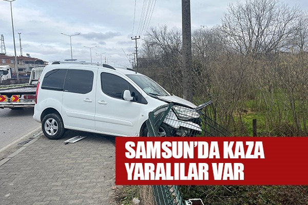 Samsun'da trafik kazası: 3 yaralı