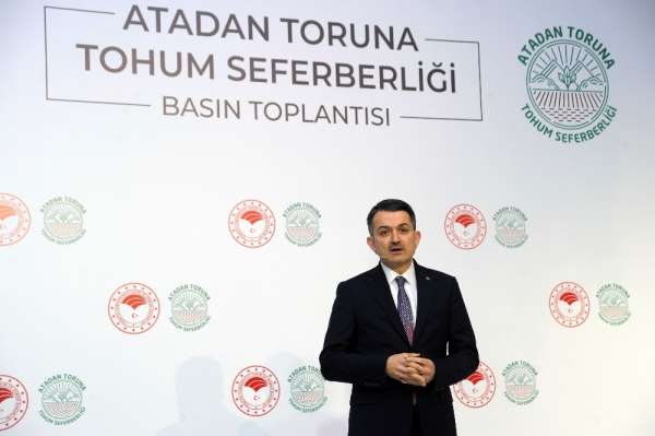 Bakan Pakdemirli: 'Cumhuriyet tarihinin en kapsamlı yerli tohum seferberliğini b