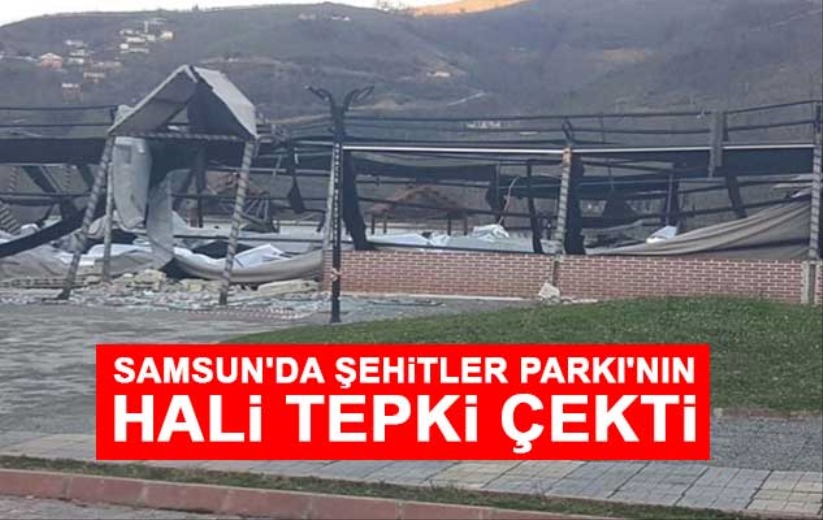 Samsun'da, Şehitler Parkı'ndaki soyunma odaları ve tuvaletlerin hali tepki çekti