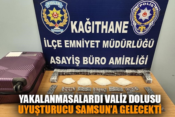 Samsun'a yolcu otobüsüyle uyuşturucu sevkiyatı polise takıldı 