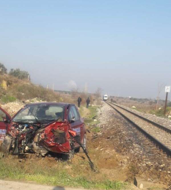 Manisa'da tren kazası: 1 yaralı 
