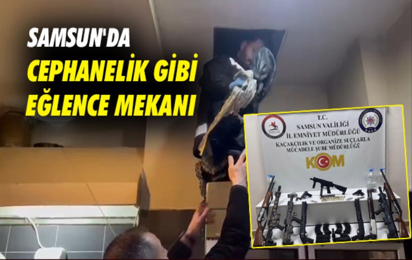 Samsun'da cephanelik gibi eğlence mekanı