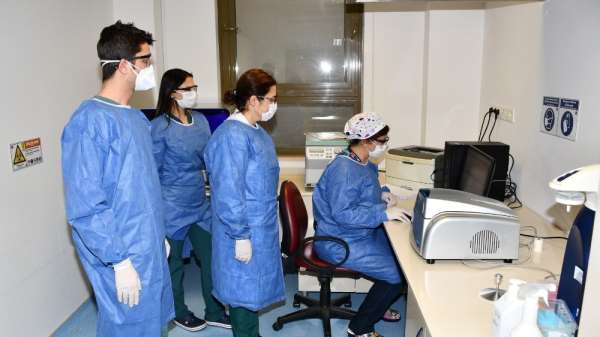 Mersin Üniversitesi hastanesinde PCR testi yapılmaya başlandı