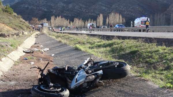 Sivas'ta motosiklet kazası: 1 ölü, 1 yaralı 