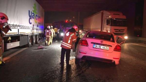TEM'de zincirleme kaza: 1 yaralı